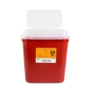 Sharps Container, Medegen, Stackable, Tortuous Path Lid, 2 Gallon - Red - SHP-8707-1