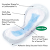 Assured Confidence - Bladder Control Pads - Extra Absorbent Pads - Product Diagram