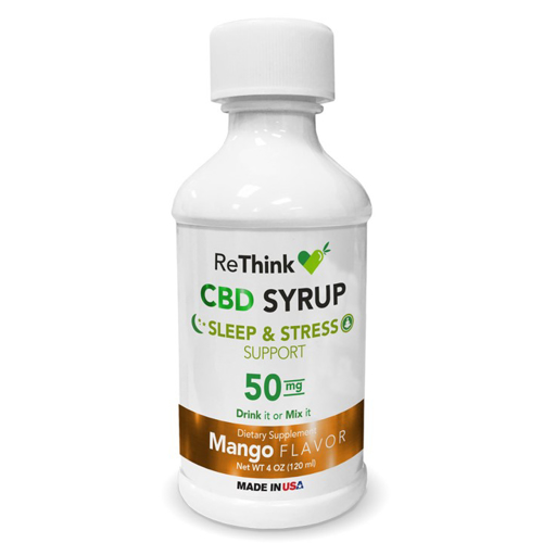 ReThink CBD Sleep Support Syrup - Mango - 50 gm - 4 oz - Bottle