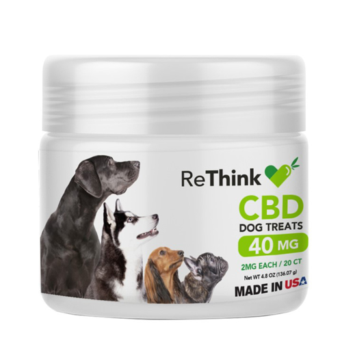 ReThink CBD Treats for Pets - 40 mg - 20 Count - Package