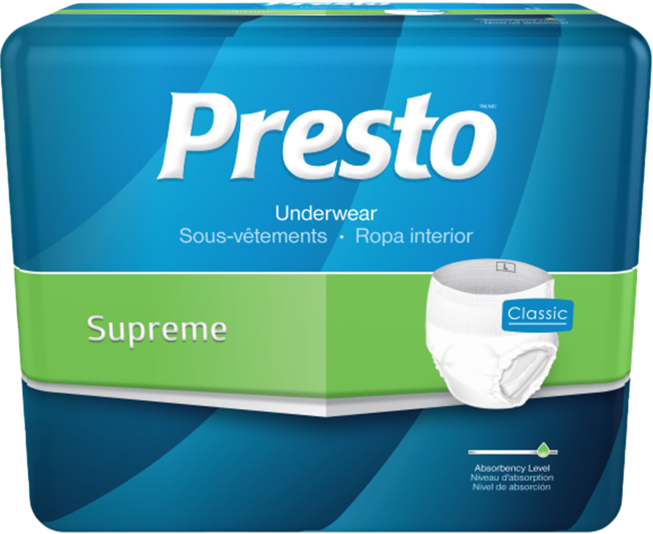 Protective Underwear, Presto, Supreme® Classic
