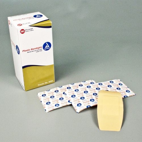 Picture of Adhesive Bandage - Sheer Plastic - 2" x 4½"